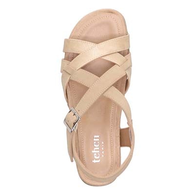 テーン tehen 夏の定番フットベッドフラットサンダル　TN5011 BEIGE M　(23.0～23.5)