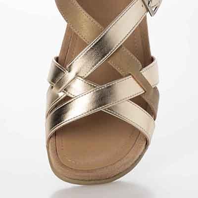 テーン tehen 夏の定番フットベッドフラットサンダル　TN5011 GOLD M　(23.0～23.5)