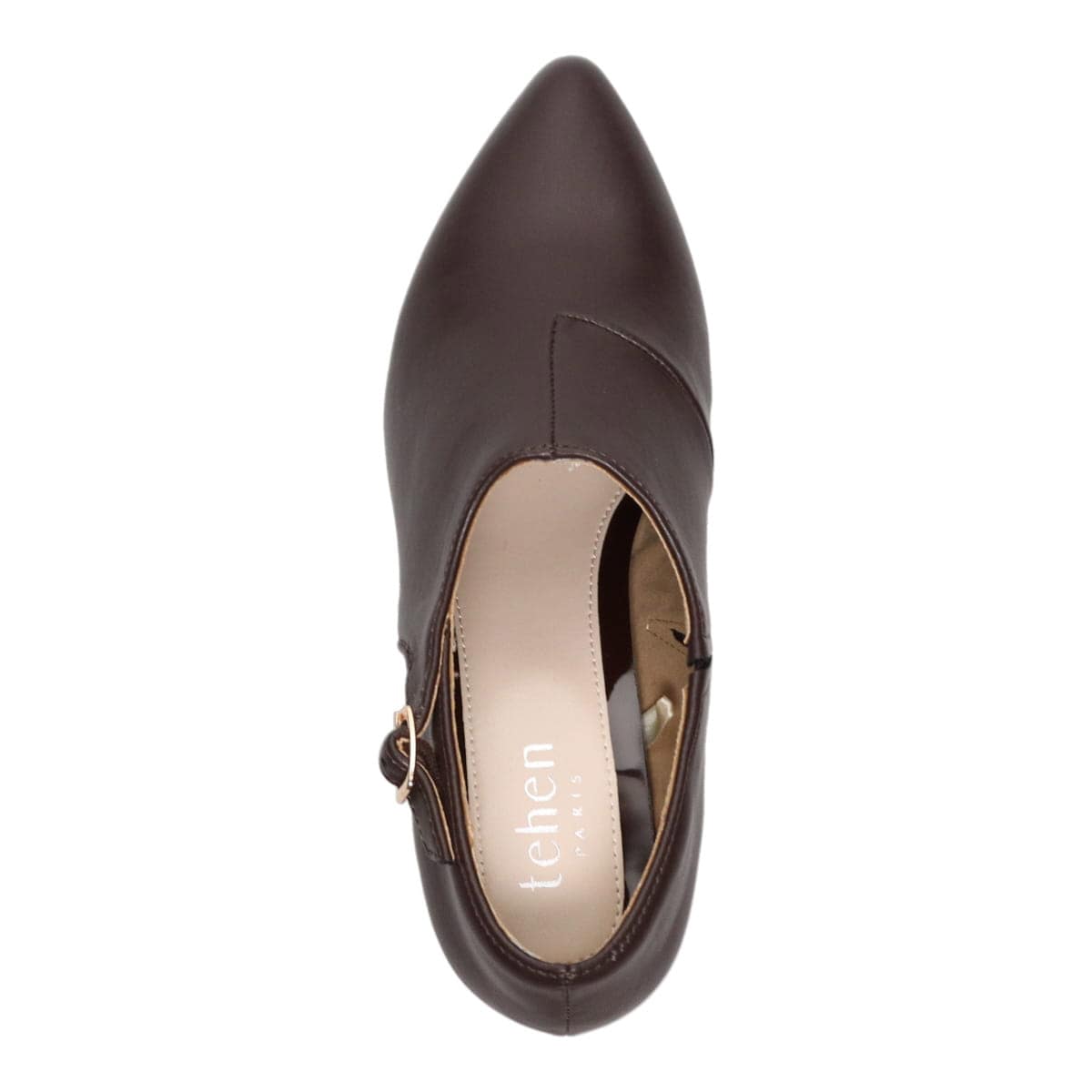 テーン tehen シンプルデザインで活躍間違いなし  バックル付きアーモンドトゥブーティ  TN5505 GRAY-SILKY 23.0