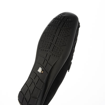 テーン tehen  足取り弾む ビット付きドライビングシューズ　TN5700 BLACK-SILKY 23.0