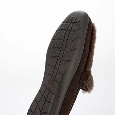 テーン tehen ビットとファー付きドライビングシューズ TN5704 D-BROWN 23.0