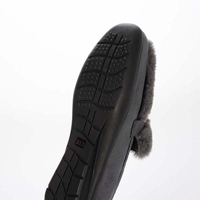 テーン tehen ビットとファー付きドライビングシューズ TN5704 GRAY 23.0