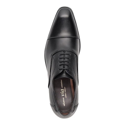 ヴィア カミーノ via cammino レースアップビジネスシューズ  VC1505 BLACK 25.0