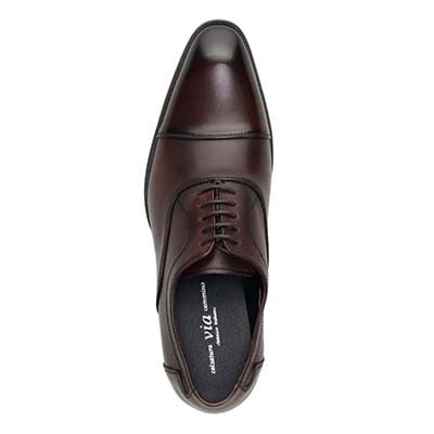 ヴィア カミーノ via cammino　内羽根ストレートチップドレスシューズ　VC2505 D-BROWN 25.0