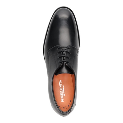 モデロヴィータ MODELLO VITA　装いの格を上げるプレーントウ・ドレスシューズ　VT8702 BLACK 25.0