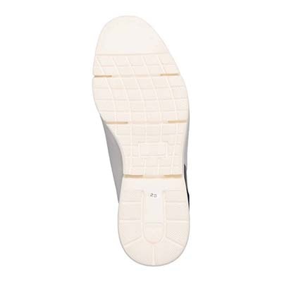 ランバンオンブルー LANVIN en Bleu 「リカバリーインソール」搭載で指圧効果により血行を115％促進。 レースアップ レザースニーカー  086493R WHITE 25.0