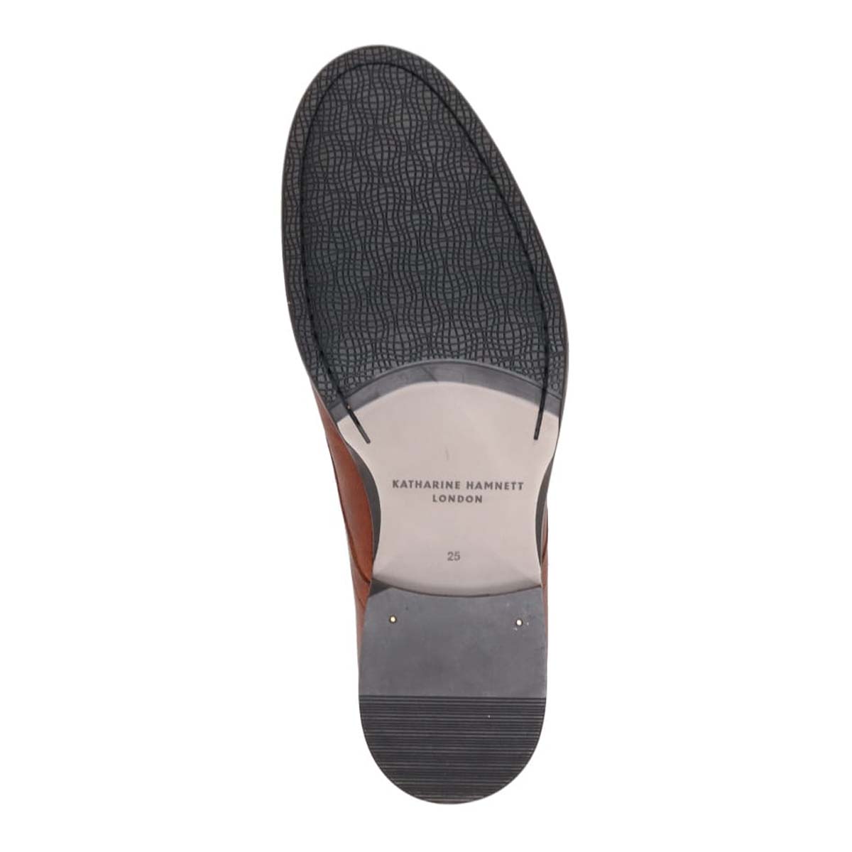 キャサリンハムネットロンドン KATHARINE HAMNETT LONDON ストレートチップレースアップカジュアルシューズ　34021 BROWN 25.0