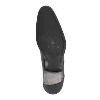 LANVIN COLLECTION 革靴 25 1/2 ブラック/ブルーコンビ