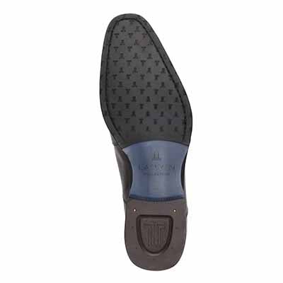 LANVIN COLLECTION　サイドレースドレスシューズ　83524 D-BROWN 25.0