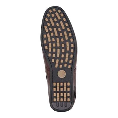 ランバンオンブルー LANVIN en Bleu  フィッシングホックドライビングシューズ　86561 D-BROWN 25.0