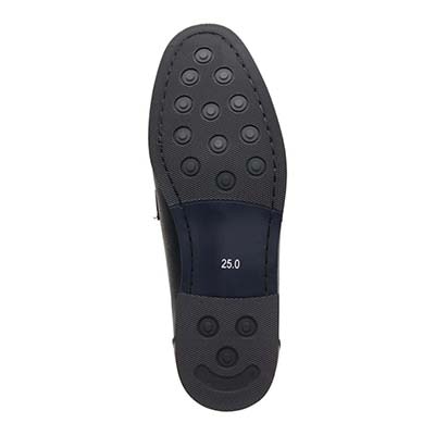 アビーロード ABBEY ROAD ビット金具付きスリッポンビジカジシューズ　AB9513 BLACK 25.0