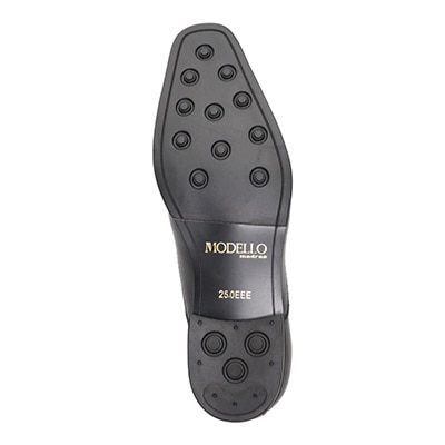 モデロ MODELLO 「Recovery Shiatsu Insole」搭載で指圧効果により血行をよくする。本革 ストレートチップビジネスシューズ  DM1511AR BLACK 25.0