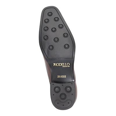 モデロ MODELLO 「Recovery Shiatsu Insole」搭載で指圧効果により血行をよくする。本革 ストレートチップビジネスシューズ  DM1511AR D-BROWN 25.0