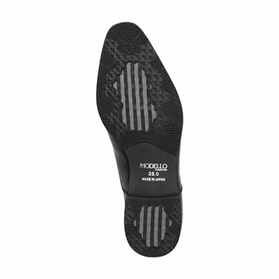 【GORE-TEX】モデロ MODELLO ゴアテックス 内羽根ストレートチップドレスシューズ　DM2801GH BLACK 25.0