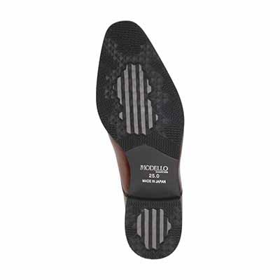 【GORE-TEX】モデロ MODELLO ゴアテックス 内羽根ストレートチップドレスシューズ　DM2801GH D-BROWN 25.0