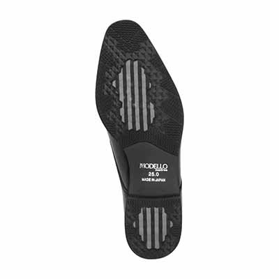 【GORE-TEX】モデロ MODELLO ゴアテックス 外羽根プレーントゥドレスシューズ　DM2802GH BLACK 25.0