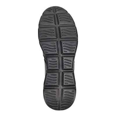 モデロ MODELLO 「Recovery Shiatsu Insole」搭載で指圧効果により血行をよくする。レザースリッポンスニーカー　DM3343R BLACK 25.0