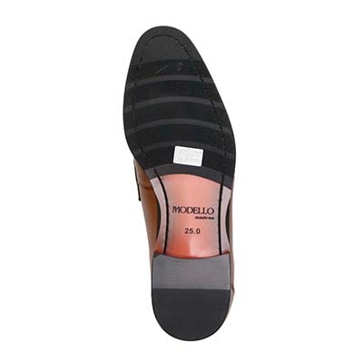 世界初のカバロス加工シリーズ　モデロ MODELLO スリッポンシューズ　DM3344 BROWN 25.0