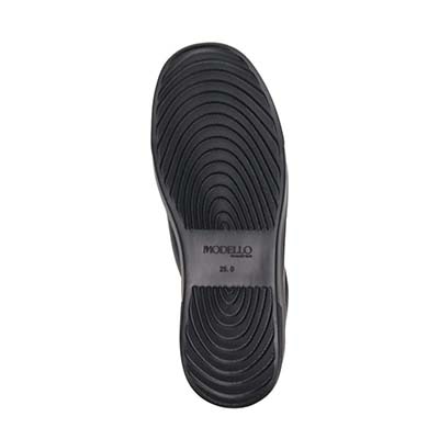 モデロ MODELLO クイックフィット カジュアルレザースニーカー　DM3450 BLACK 25.0