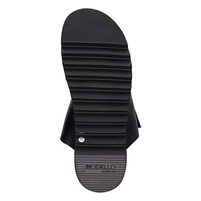 モデロ MODELLO 「リカバリーインソール」搭載で指圧効果により血行を115％促進。Recovery厚底サンダル　DM5320R BLACK M