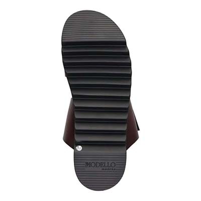 モデロ MODELLO 「リカバリーインソール」搭載で指圧効果により血行を115％促進。Recovery厚底サンダル　DM5320R D-BROWN M