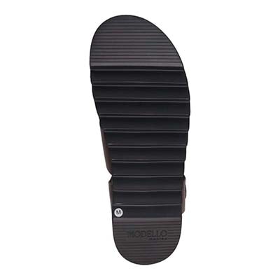 モデロ MODELLO 「リカバリーインソール」搭載で指圧効果により血行を115％促進。Recovery厚底サンダル　DM5321R D-BROWN M