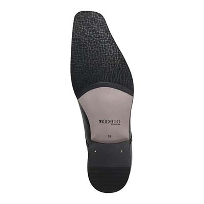 モデロ MODELLO 「リカバリーインソール」搭載で指圧効果により血行を115％促進。ユーチップレースアップドレスシューズ　DM5524XR BLACK 25.0