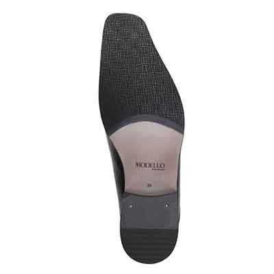 モデロ MODELLO 「リカバリーインソール」搭載で指圧効果により血行を115％促進。スワールモカスリッポンドレスシューズ　DM5525XR D-BROWN 25.0