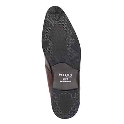 【GORE-TEX】モデロMODELLO「RecoveryShiatsu Insole」搭載で指圧効果により血行をよくする。スリッポンビジネスシューズ　DM5532GR BROWN 25.0