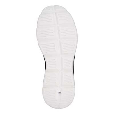 モデロ MODELLO 「リカバリーインソール」搭載で指圧効果により血行を115％促進。Recoveryニットスリッポンスニーカー　DM6529R BLACK M