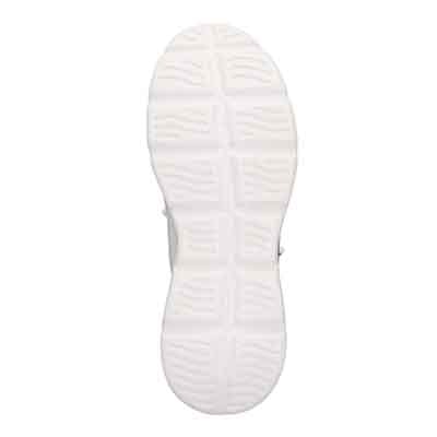 モデロ MODELLO 「リカバリーインソール」搭載で指圧効果により血行を115％促進。Recoveryニットスニーカー　DM6533R WHITE/BLUE M