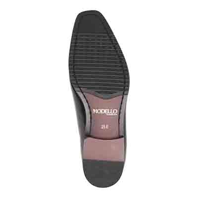 世界初のカバロス加工シリーズモデロ MODELLO 内羽根ストレートチップビジネスシューズ　DM8201 BLACK 25.0