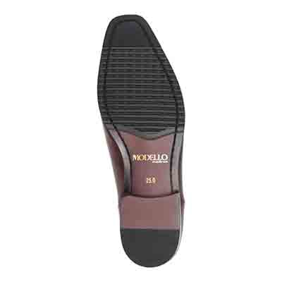 世界初のカバロス加工シリーズ モデロ MODELLO スワールモカ スリッポンビジネスシューズ　DM8203 D-BROWN 25.0