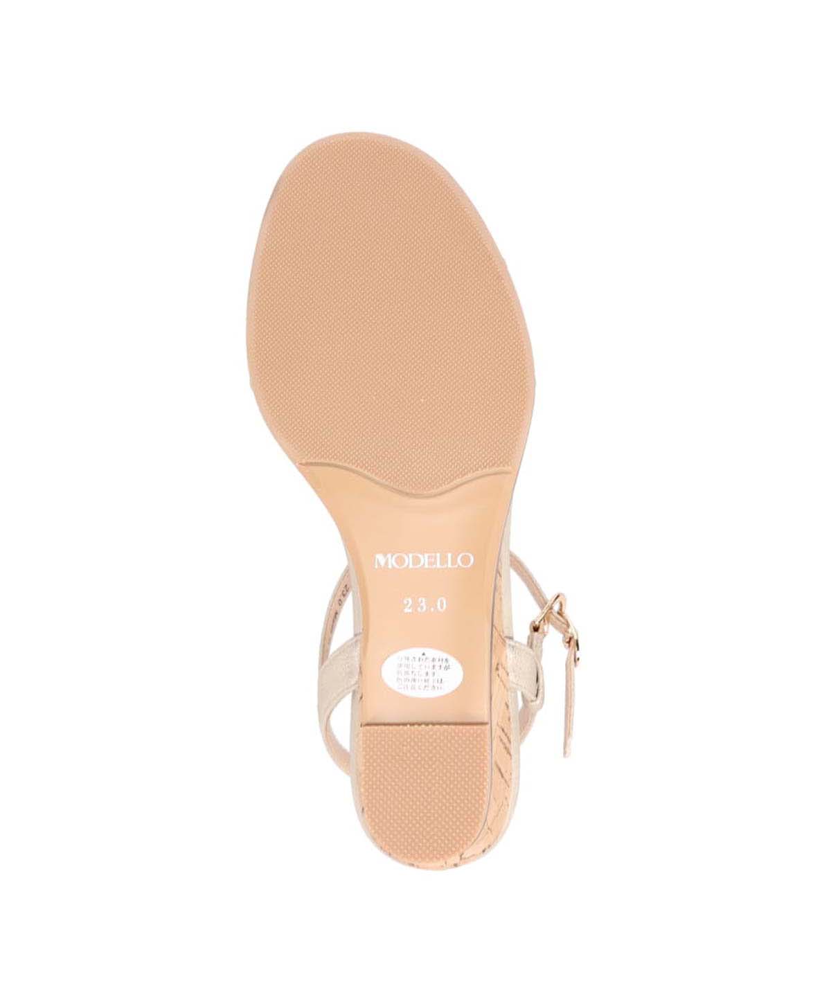 モデロ MODELLO ウェッジサンダル  DML1920 GOLD 23.0