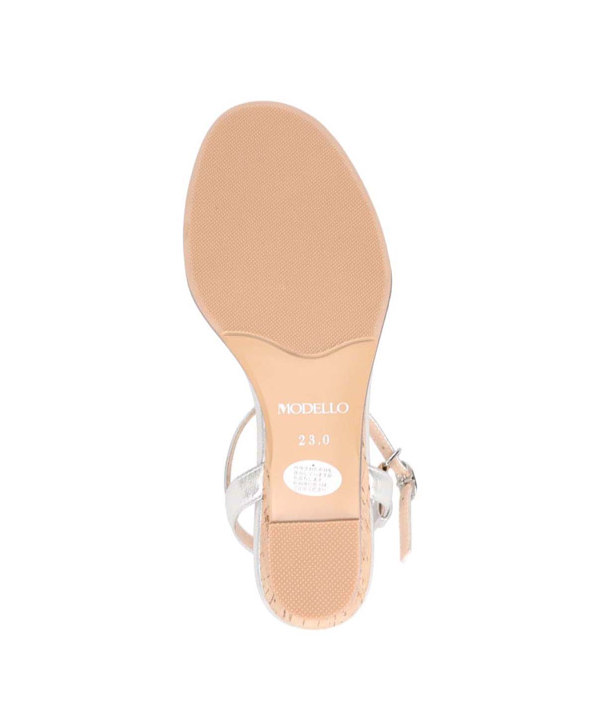 モデロ MODELLO ウェッジサンダル  DML1920 SILVER 23.0