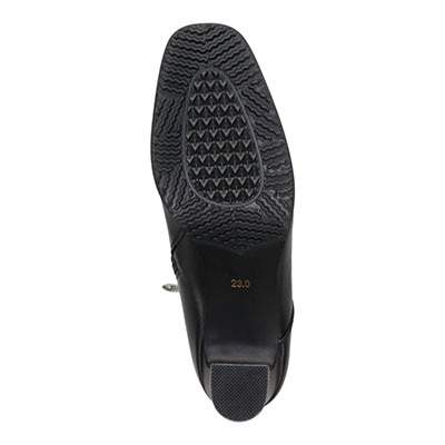 【撥水仕様】モデロMODELLO5.5cmヒールレースアップショートブーツDML5503X BLACK 23.0