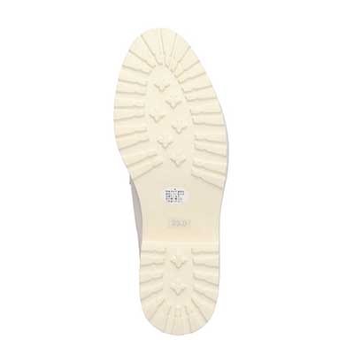 【撥水仕様】モデロ MODELLO 「リカバリーインソール」搭載で指圧効果により血行を115％促進。バー金具付きのRecovery厚底ローファー　DML6061R IVORY 23.0