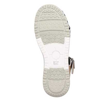 モデロ MODELLO 「リカバリーインソール」搭載で指圧効果により血行を115％促進。Recoveryクロスベルトプラットフォームサンダル　DML6064R BLUE/C 23