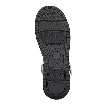 モデロ MODELLO 「リカバリーインソール」搭載で指圧効果により血行を115％促進。Recoveryクロスベルトプラットフォームサンダル　DML6064R PURPLE/C 23