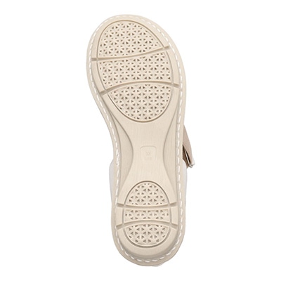 定番モールドソールで歩きやすく♪太めステッチがポイント♪カジュアルサンダル DML7115 BLUE/WHITE M　(23.0～23.5)