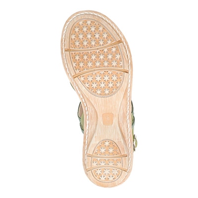 モデロ MODELLO クリーンナチュラル サンダル　DML7128 GREEN/C M　(23.0～23.5)