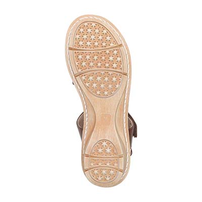 モデロ MODELLO カットワークサンダル　DML7155 BROWN M　(23.0～23.5)