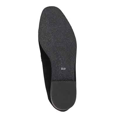 【撥水仕様】モデロ MODELLO 「Recovery Shiatsu Insole」搭載で指圧効果により血行をよくする。1.5cmヒール ビットローファー  DML8812XR BLACK-SILKY 23.0