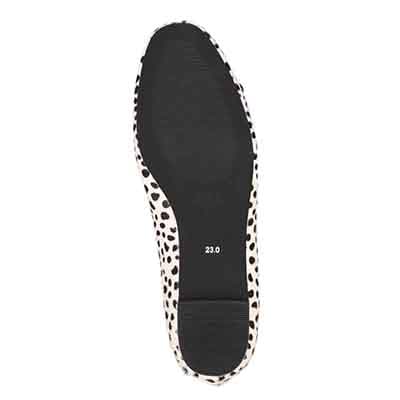 【撥水仕様】モデロ MODELLO 「Recovery Shiatsu Insole」搭載で指圧効果により血行を115％促進。 0.5ｃｍヒール バレエシューズ  DML8814R WHITE-PR 23.0