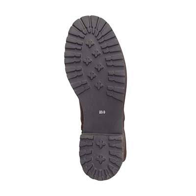 【撥水仕様】モデロ MODELLO 「Recovery Shiatsu Insole」搭載で指圧効果により血行をよくする。3.5cmヒール タンクソールミドルブーツ DML8820R D-BROWN 23.0
