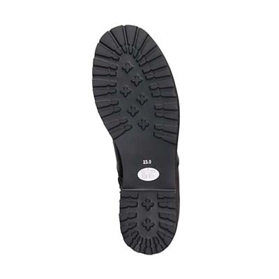 【撥水仕様】モデロ MODELLO 3.5cmヒール タンクソールショートブーツ  DML8820 BLACK 23.0