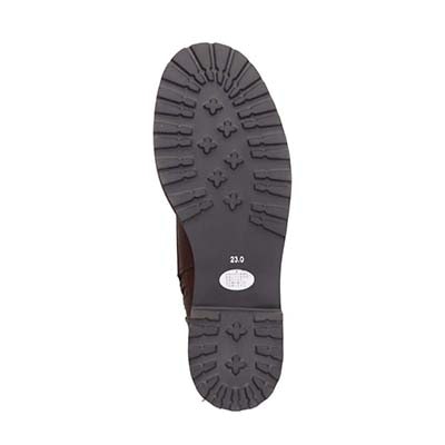 モデロ MODELLO 「Recovery Shiatsu Insole」搭載で指圧効果により血行をよくする。3.5cmヒール カジュアルレースアップミドルブーツ DML8821R D-BROWN 23.0