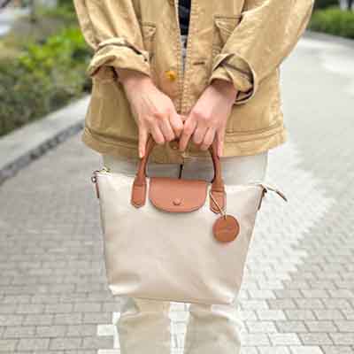 モデロ MODELLO　【王道キレイめ】2WAY高機能デイリーナイロントートバッグ　DMLB401 L-BEIGE FREE