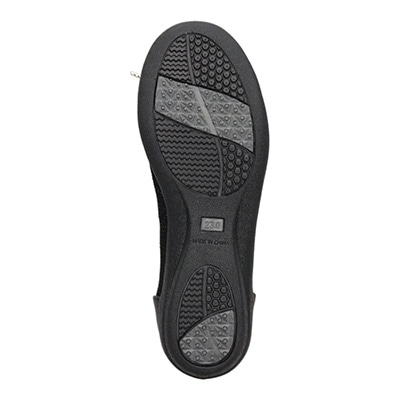 エル スポーツ ELLESPORT カジュアル軽量バレエシューズ ESP12503C BLACK-TX 23.0