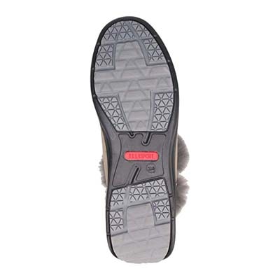 【防水仕様】エル スポーツ ELLESPORT BLACK LABELシリーズ　ファー付きブーツ　ESP12589 GRAY 23.0